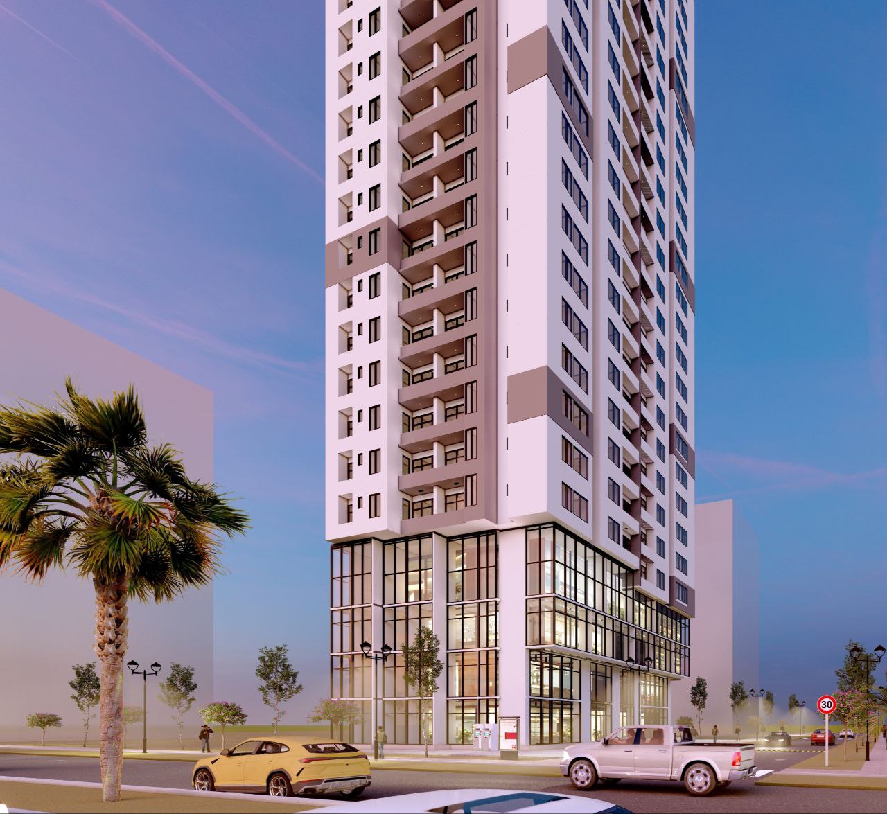 Bole Meskel Flower Apartments — façade render